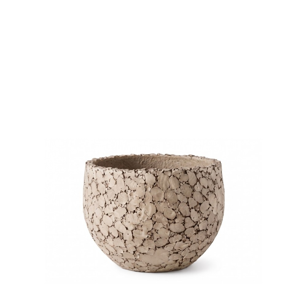 Lava Pot Saksı (50)-Natural White