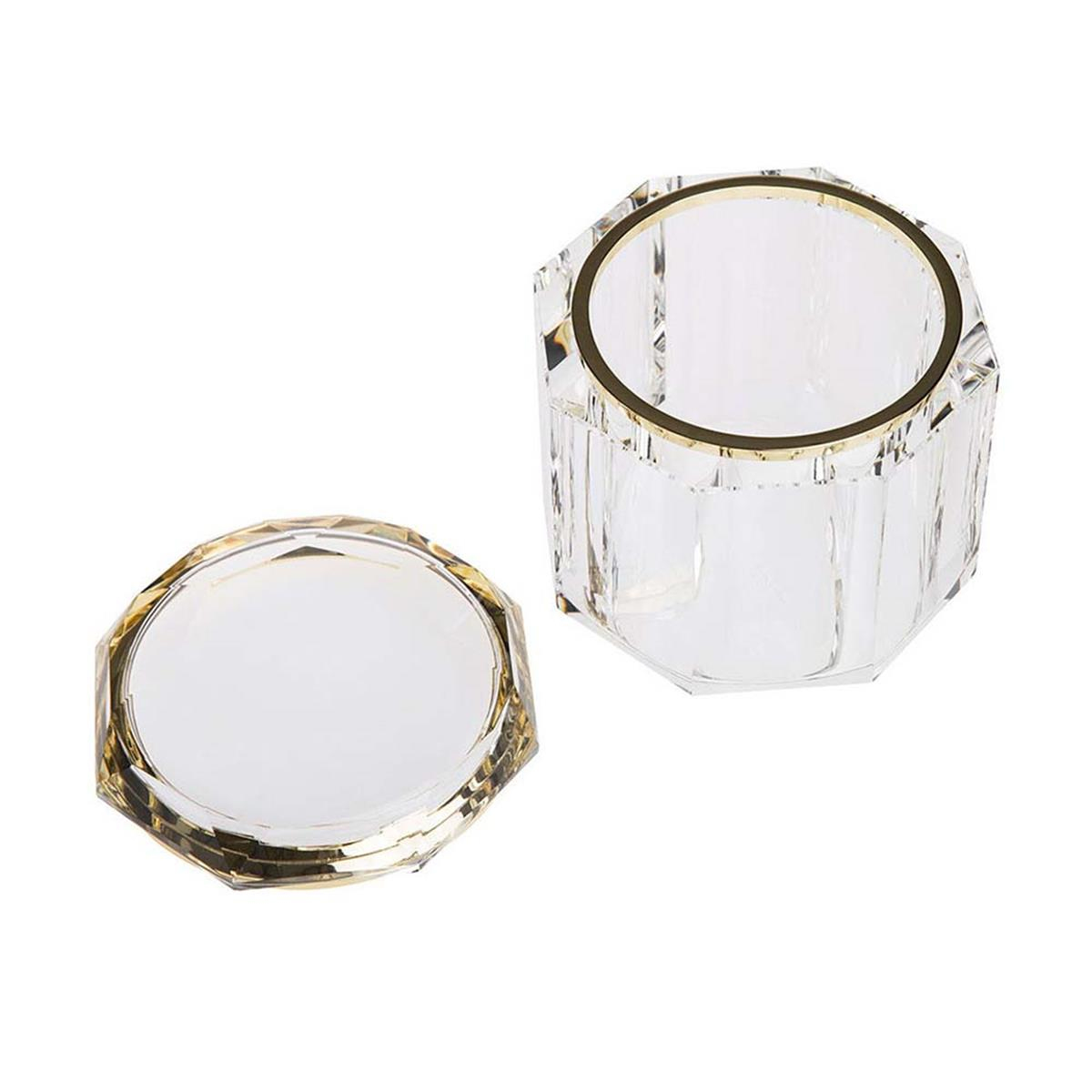 Leigh Uzun Kavanoz Clear/Brass