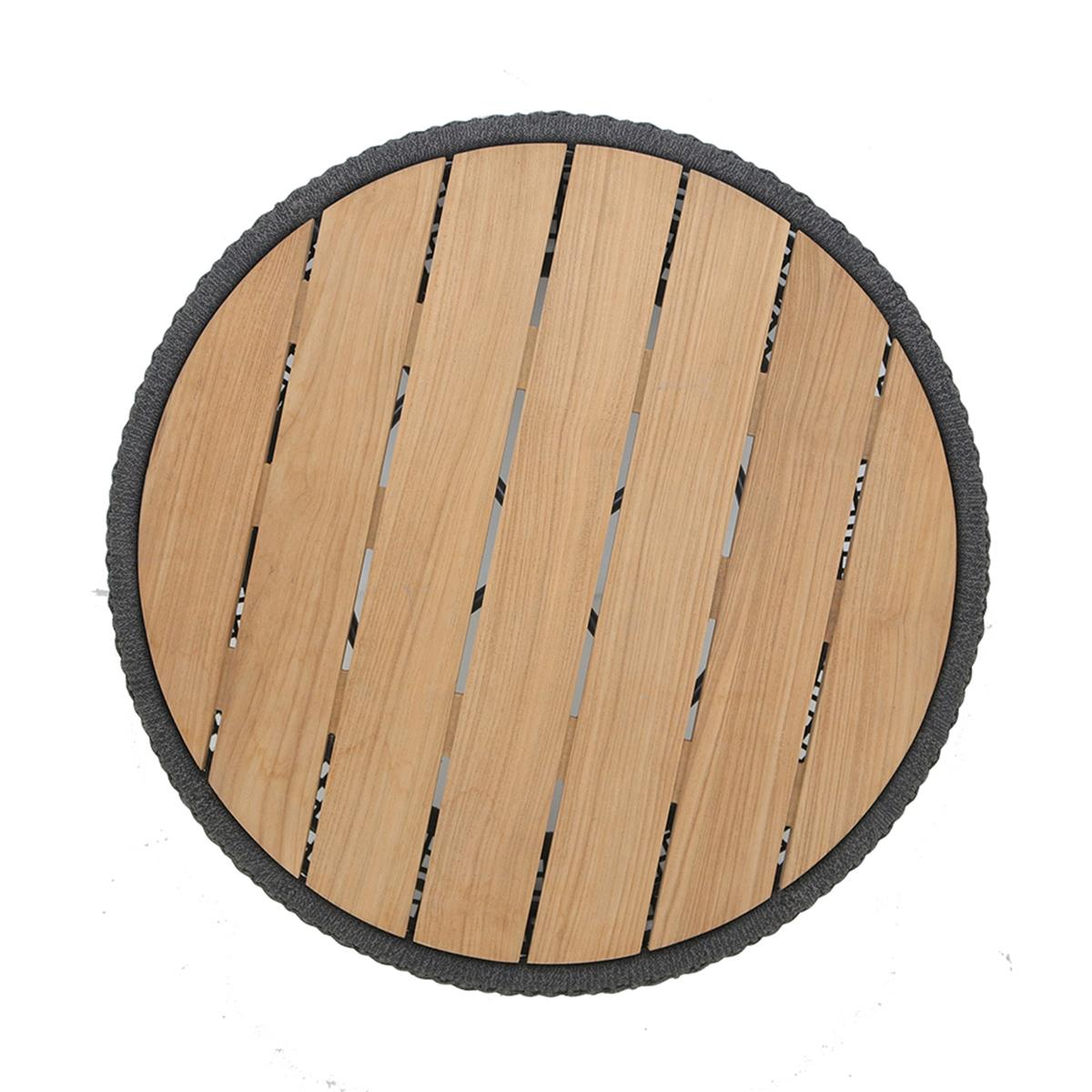 Leon Orta Sehpa Aluminium Frame - Teak Tabla - Rope PP flat 5 mm