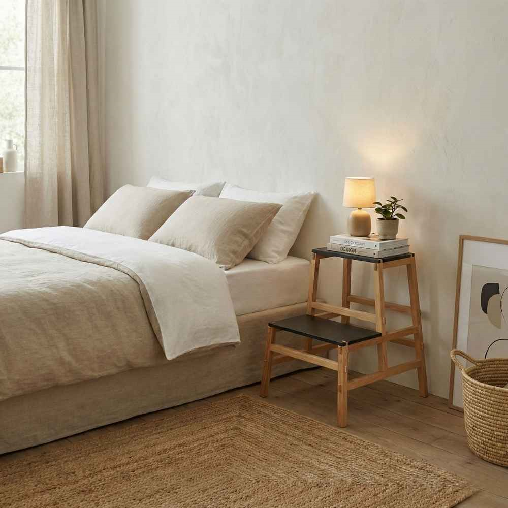 Ligne Roset Mortaise Two-Tier Bedside Table