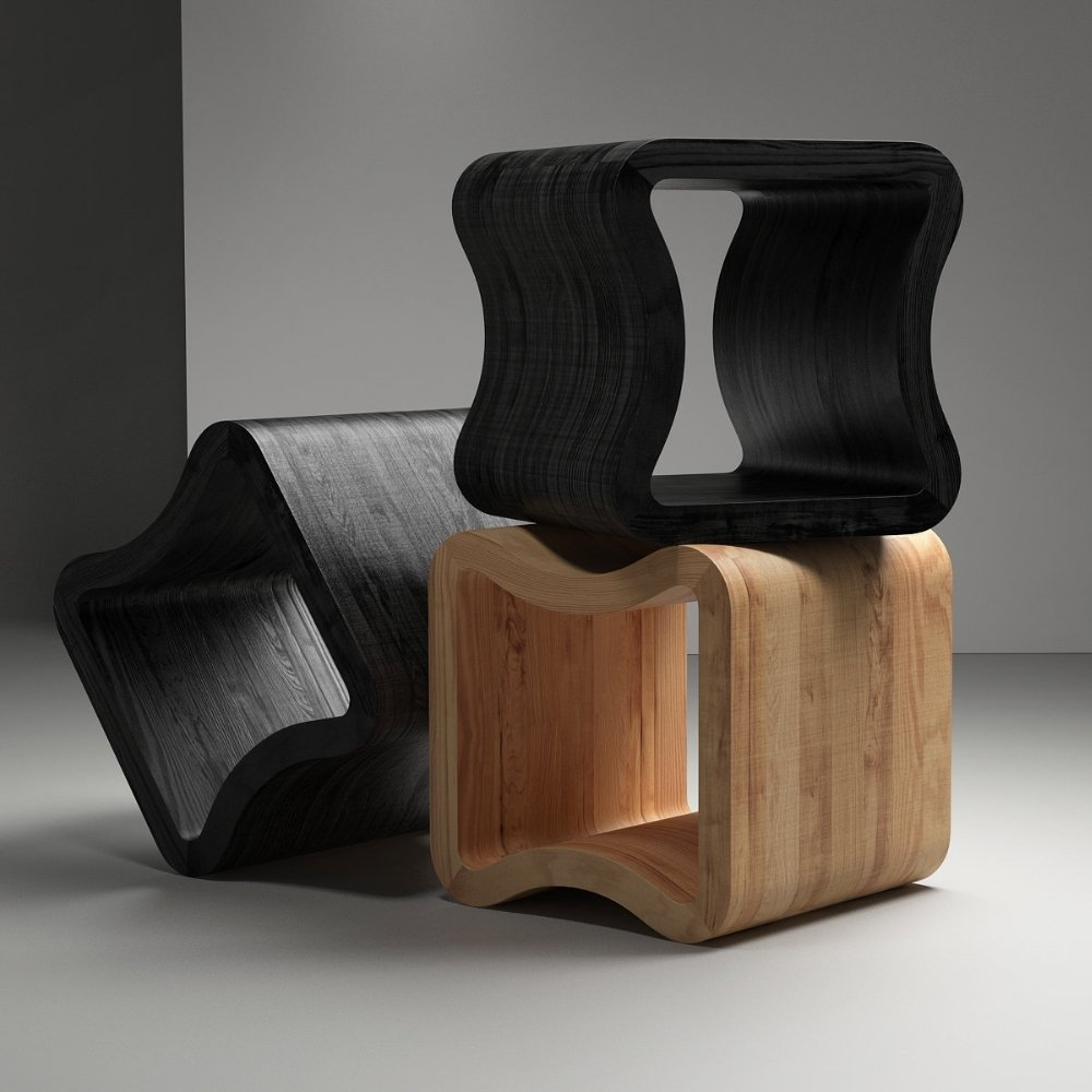 Ligne Roset One Shape Black Side Table