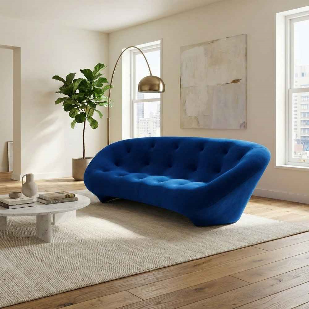 Ploum Large Yüksek Sırtlı Kanepe-Kumaş Gentle Roi (753)-(Grade M)