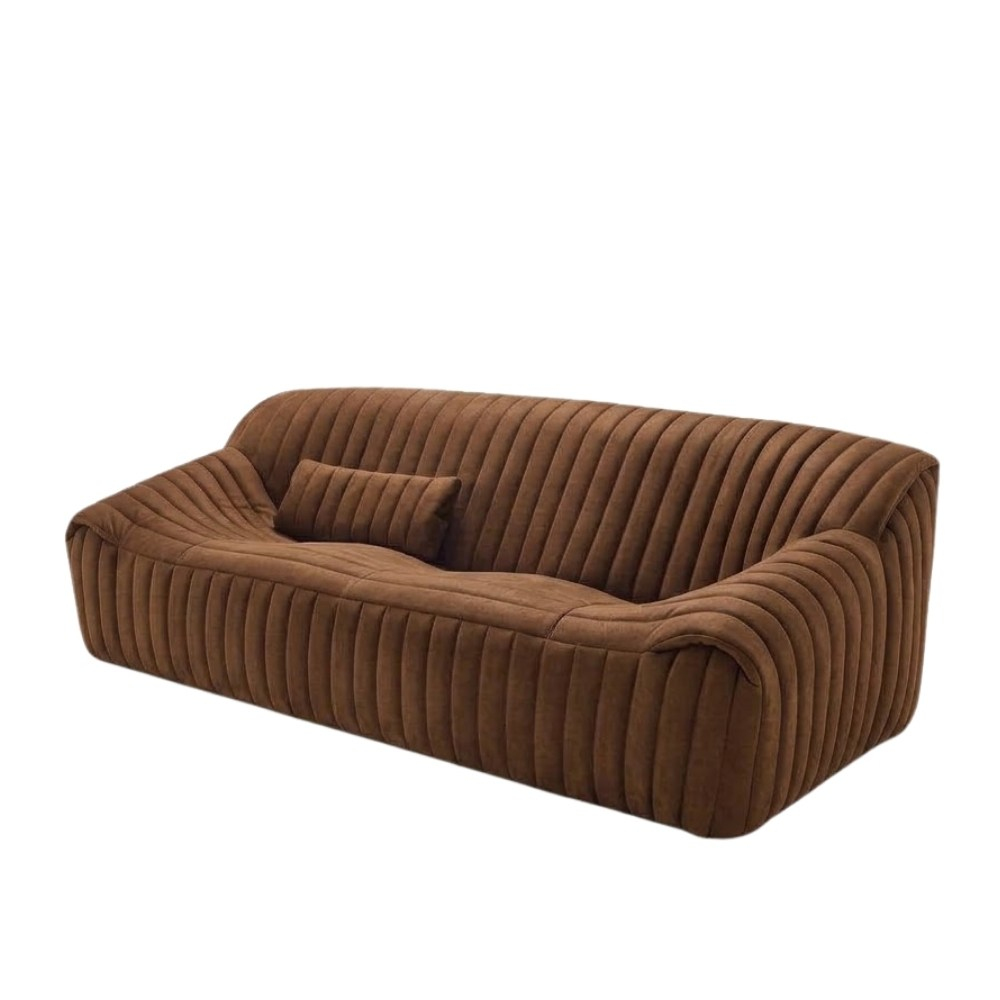 Ligne Roset Sandra Alcantara Brown Large Kanepe