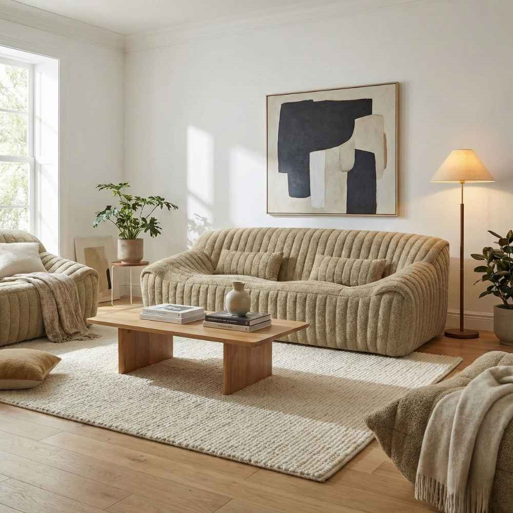 Ligne Roset Sandra Scan Beige Large Sofa