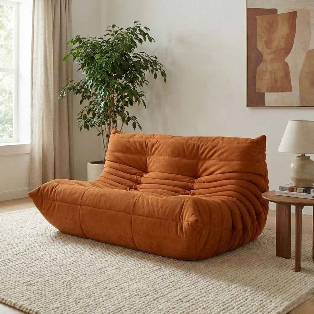 Ligne Roset Togo Small Dark Camel İkili Kanepe