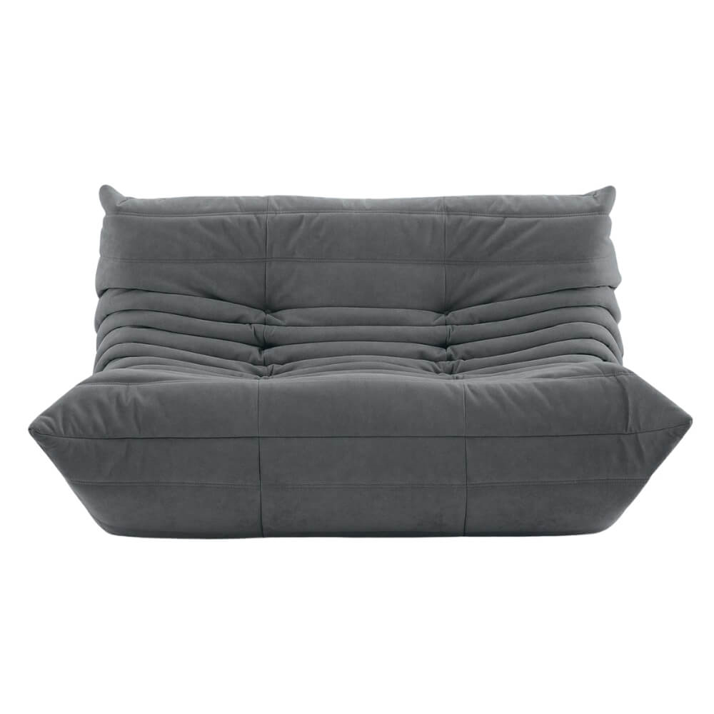 Ligne Roset Togo Small Dark Grey İkili Kanepe