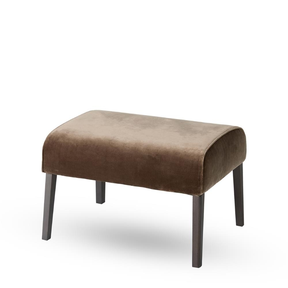 Long Island Puf-Kumaş Harald 3-Chamois (4321)-Ayak Anthracıte-Staıned Solıd Beech-(Grade E)