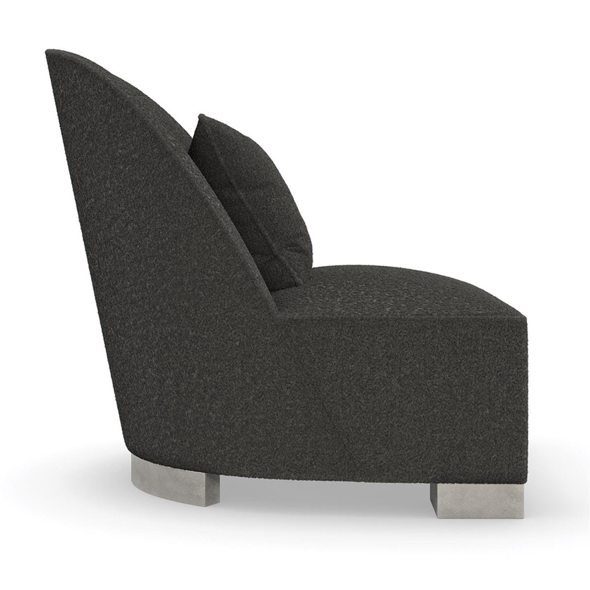 Lounge Act Tekli Koltuk-Finish Dusty Silver