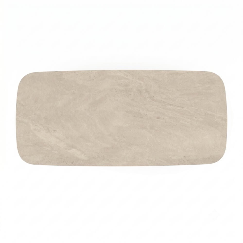 Lucca Yemek Masası - Frame Linen - Top Ceramic Sabbia-240 cm
