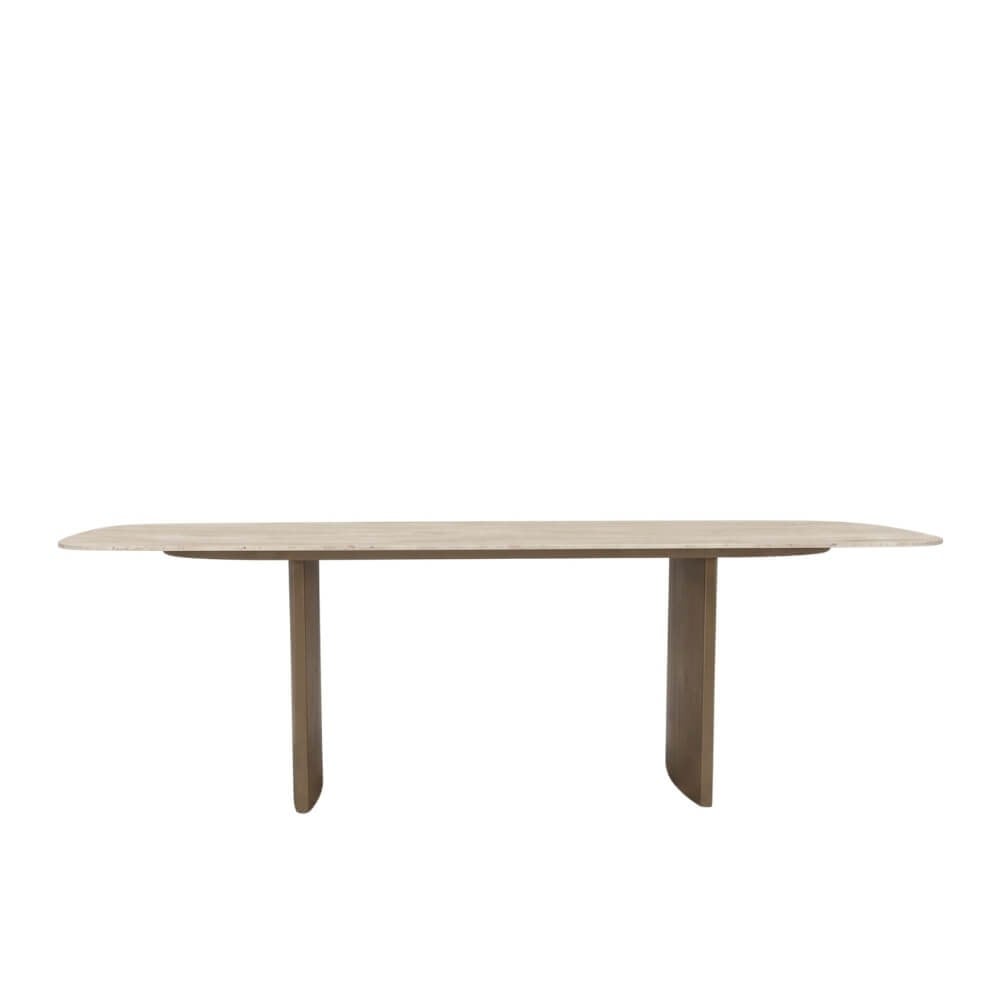 Lucca Yemek Masası - Frame Linen - Top Ceramic Sabbia-240 cm