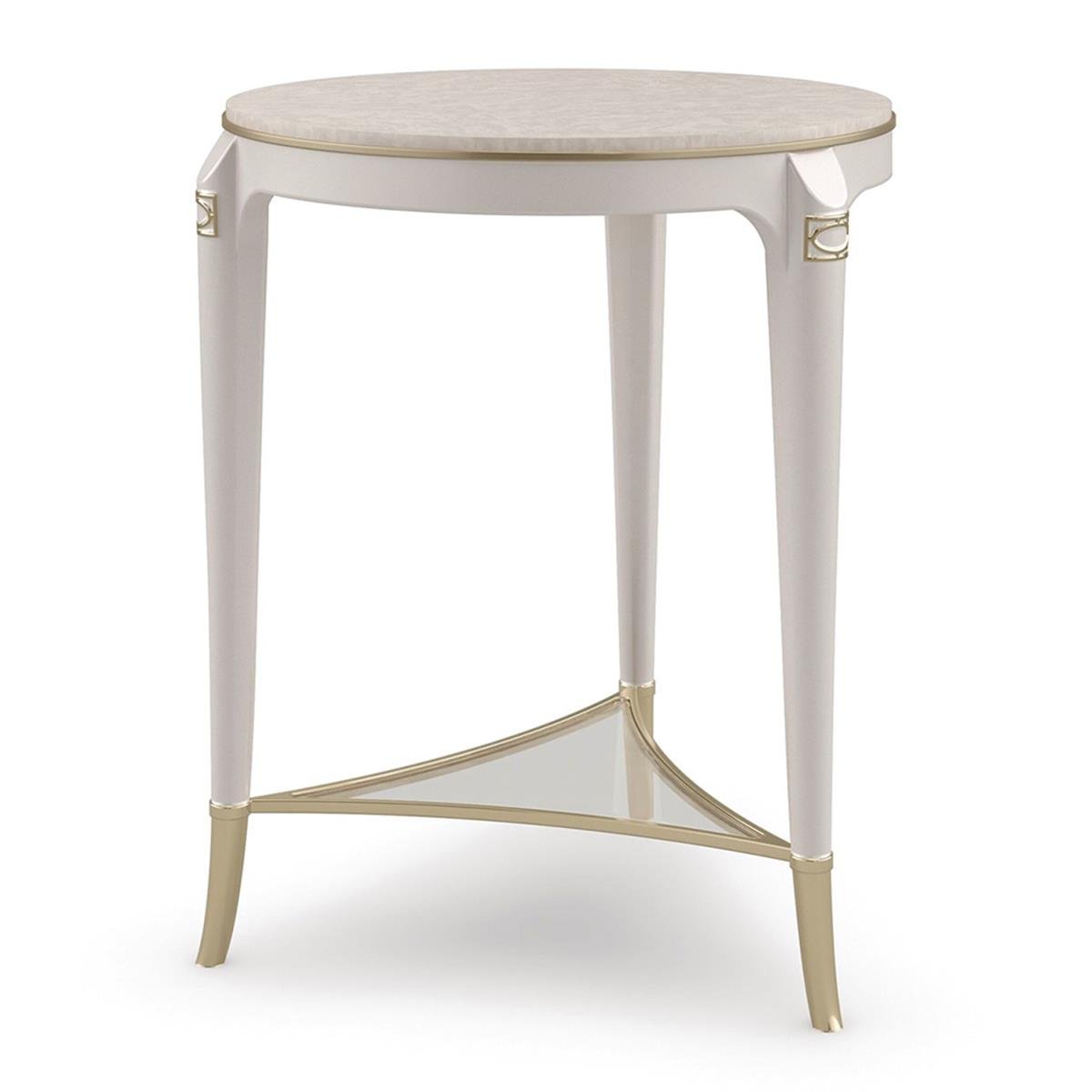 Matched Up Yan Sehpa-Finish Dreamy Burl-Stardust-Platinum