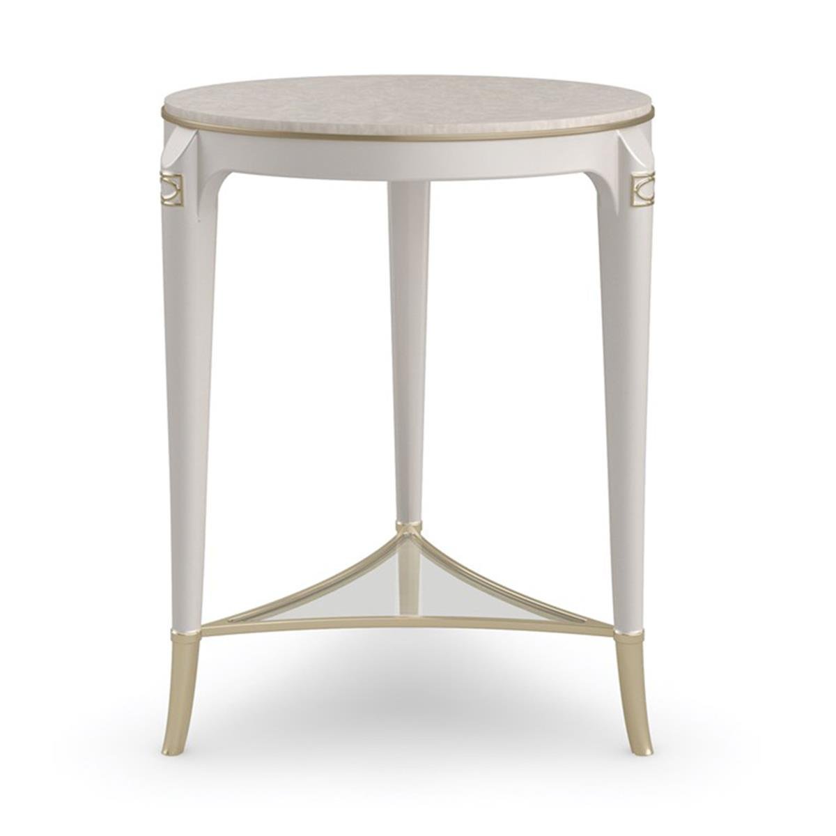 Matched Up Yan Sehpa-Finish Dreamy Burl-Stardust-Platinum