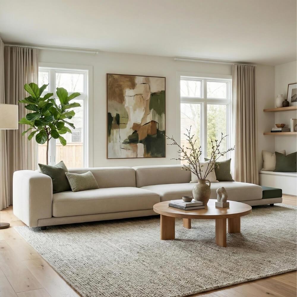 Max İkili Kanepe (165) - Masalı Kanepe (195) Glossy Lacquer Topforest -Fabric Mestre 01 (Silver)