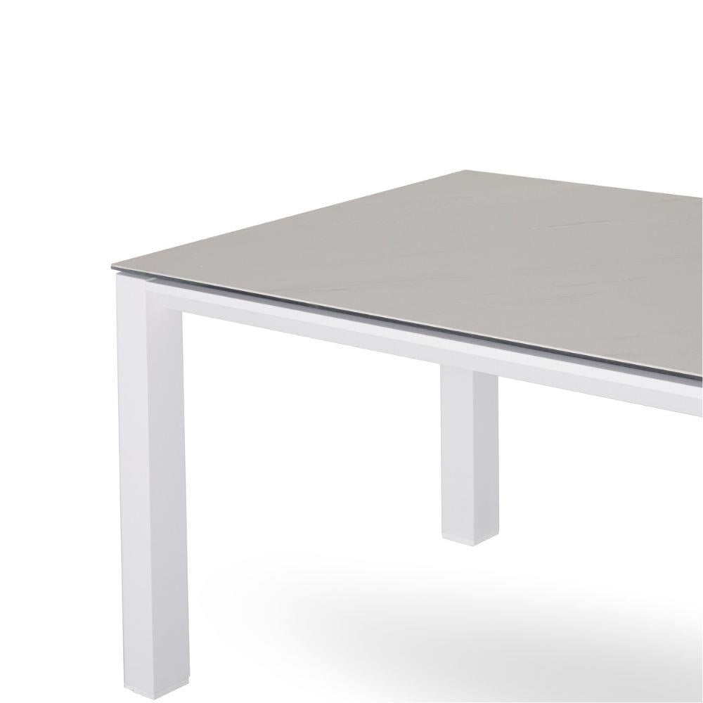 Metal Concept Yemek Masası  180x90x75 cm - Beyaz