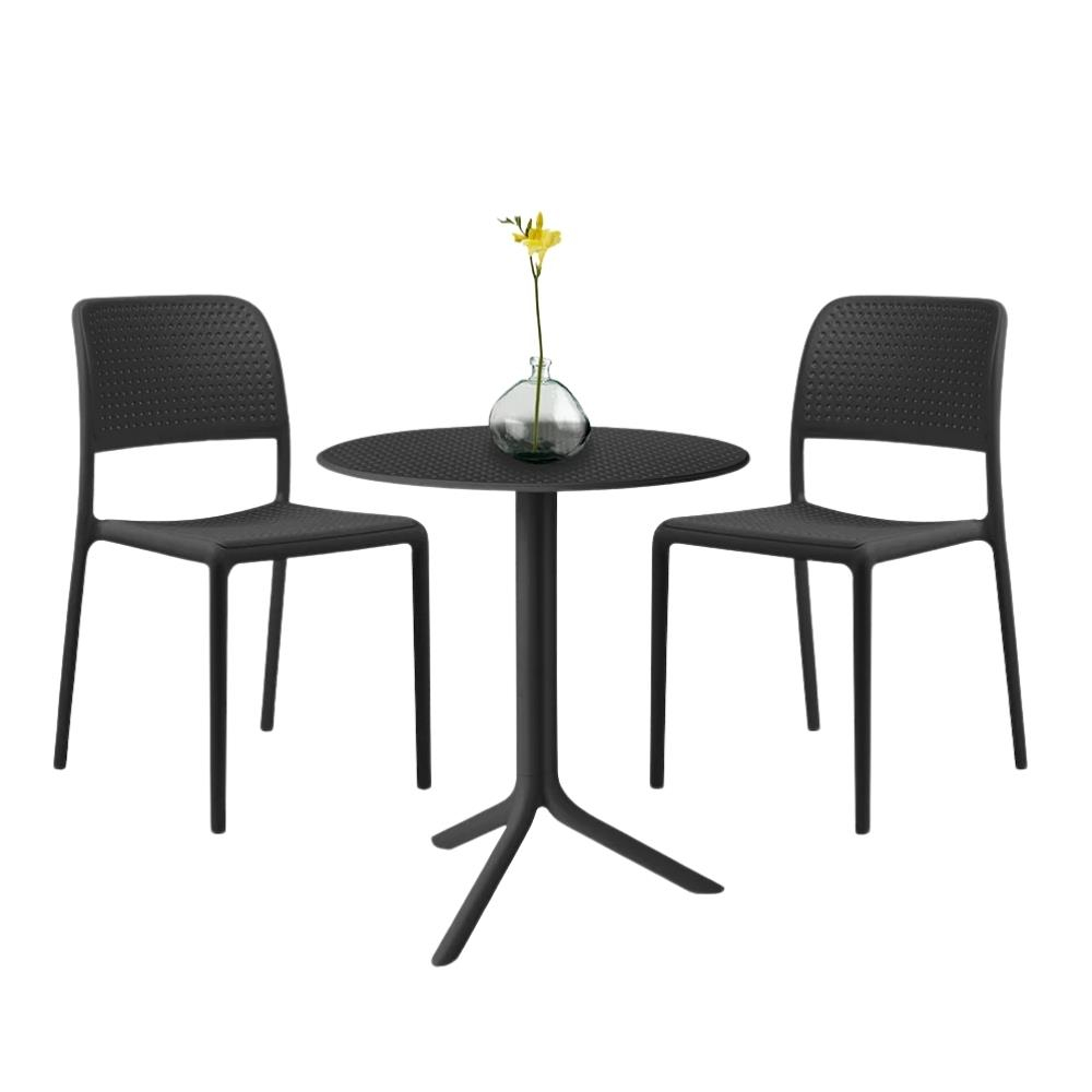 Nardi Bora Step Anthracite Masa Takımı