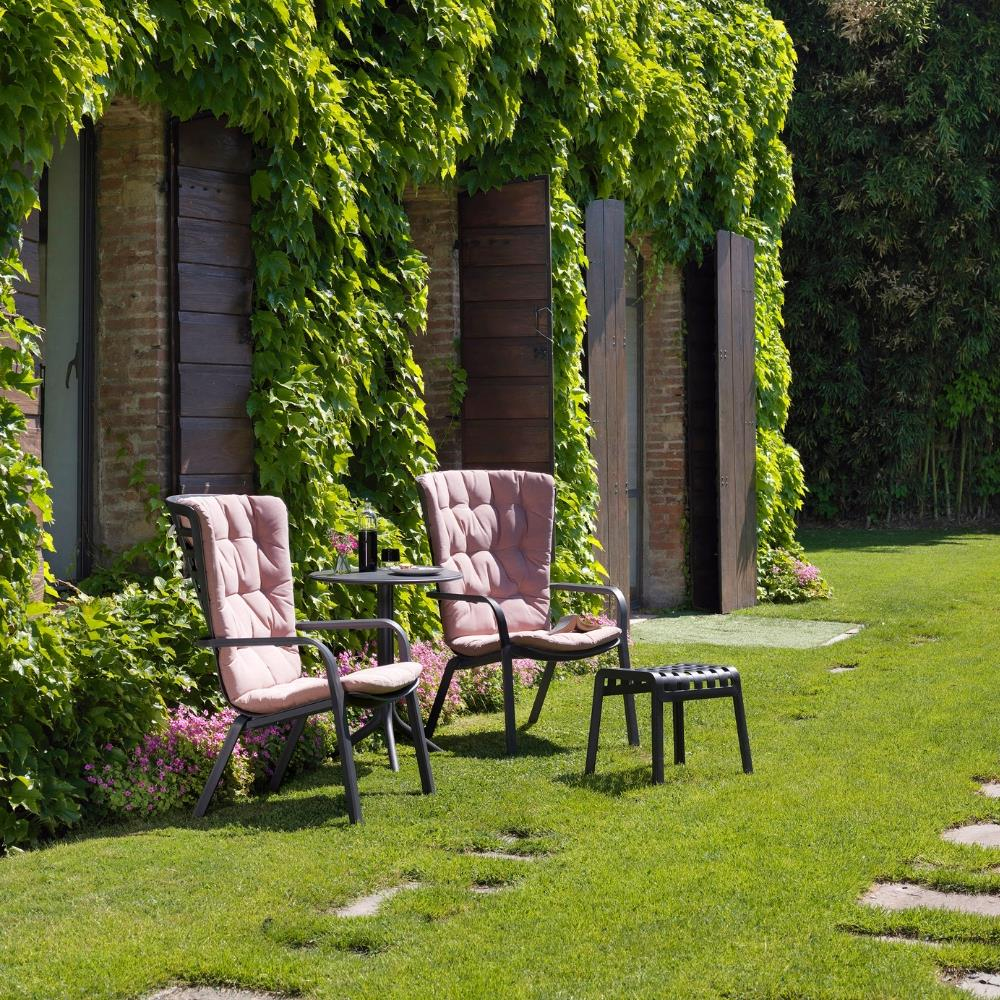 Nardi Folio Step Anthracite Koltuk Puf Masa Takımı