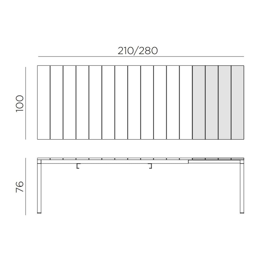 Nardi Trill Agave Sandalye Rio Anthracite Masa Takımı
