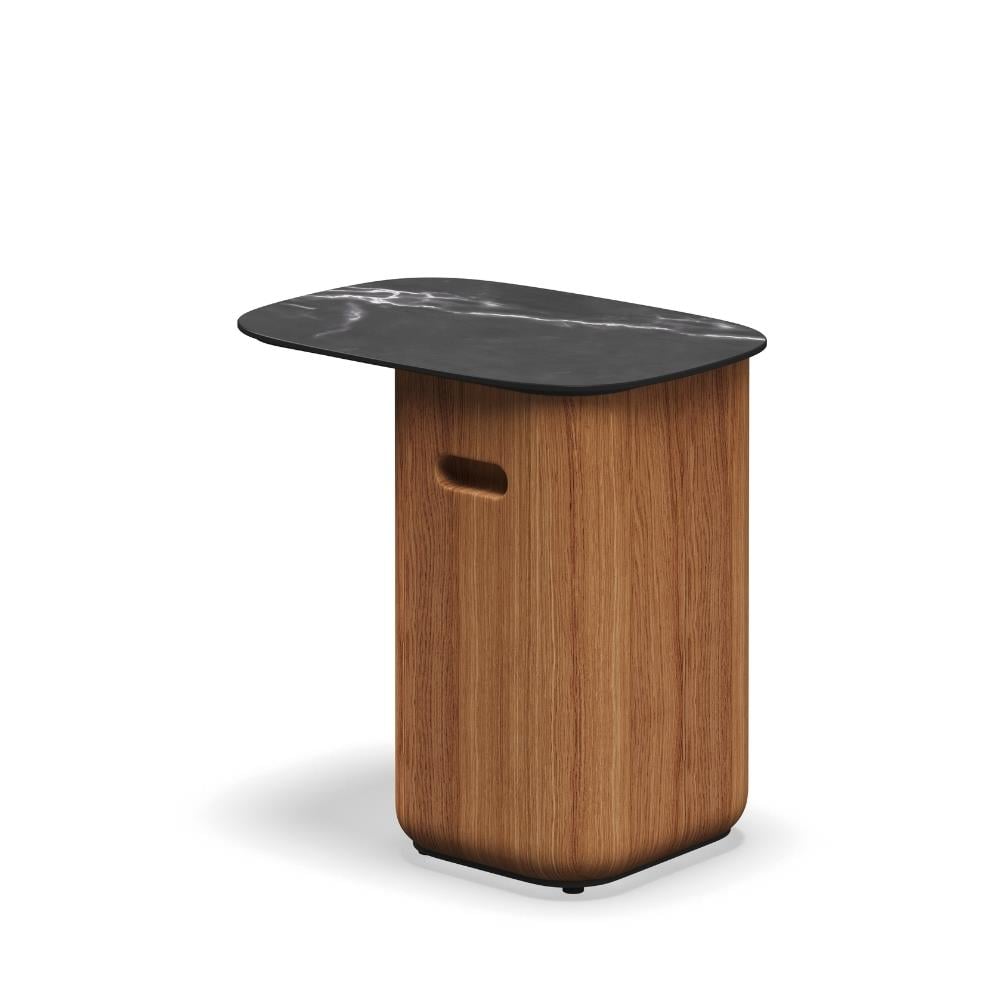 Omada Yan Sehpa - Teak - Nero Ceramic