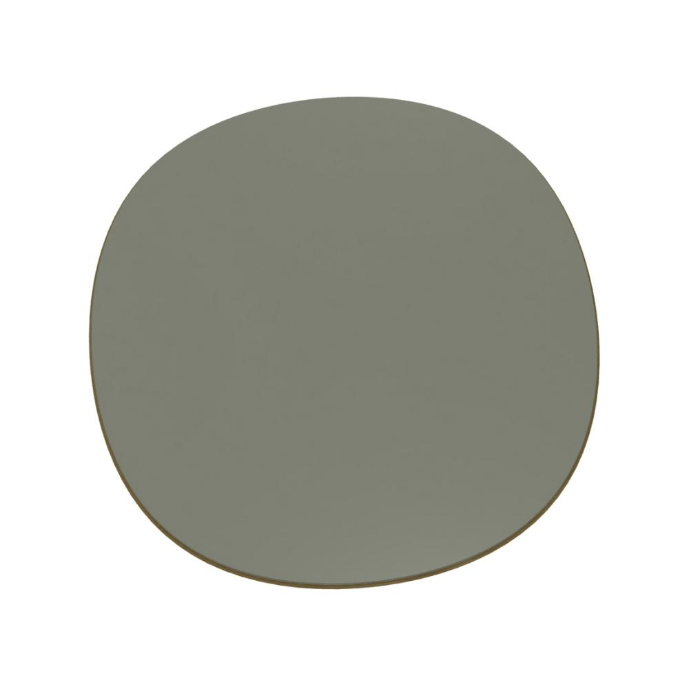 Owen Yemek Masası (110)-Base Glossy Lacquer Brick -Top Glossy Lacquer Stone - Under Top Bronzed Brass Varnished