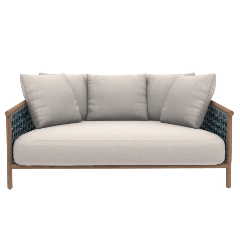 Patio Kanepe - Frame Natural Teak - Rope Laguna Light Grey