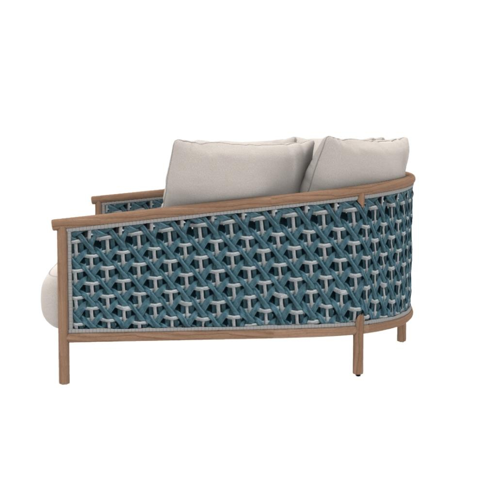 Patio Kanepe - Frame Natural Teak - Rope Laguna Light Grey