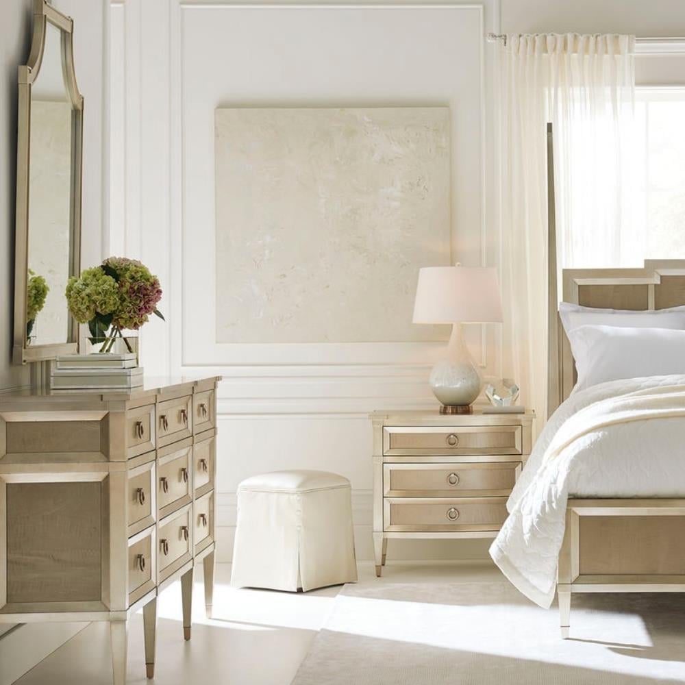 Picture This Ayna-Finish Taupe Silver Leaf