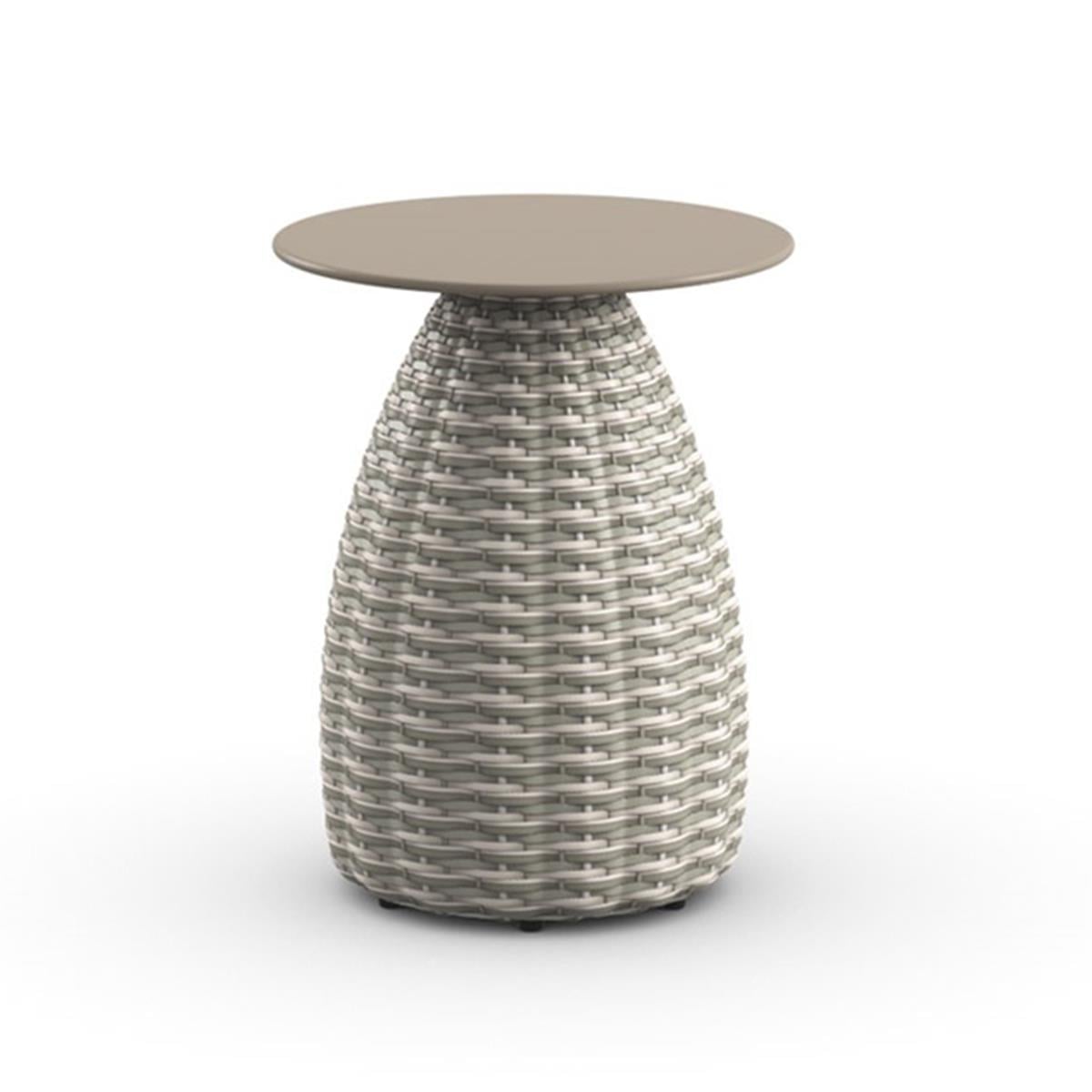 Porcini Yan Sehpa-İskelet Carrara-Tabla Taupe