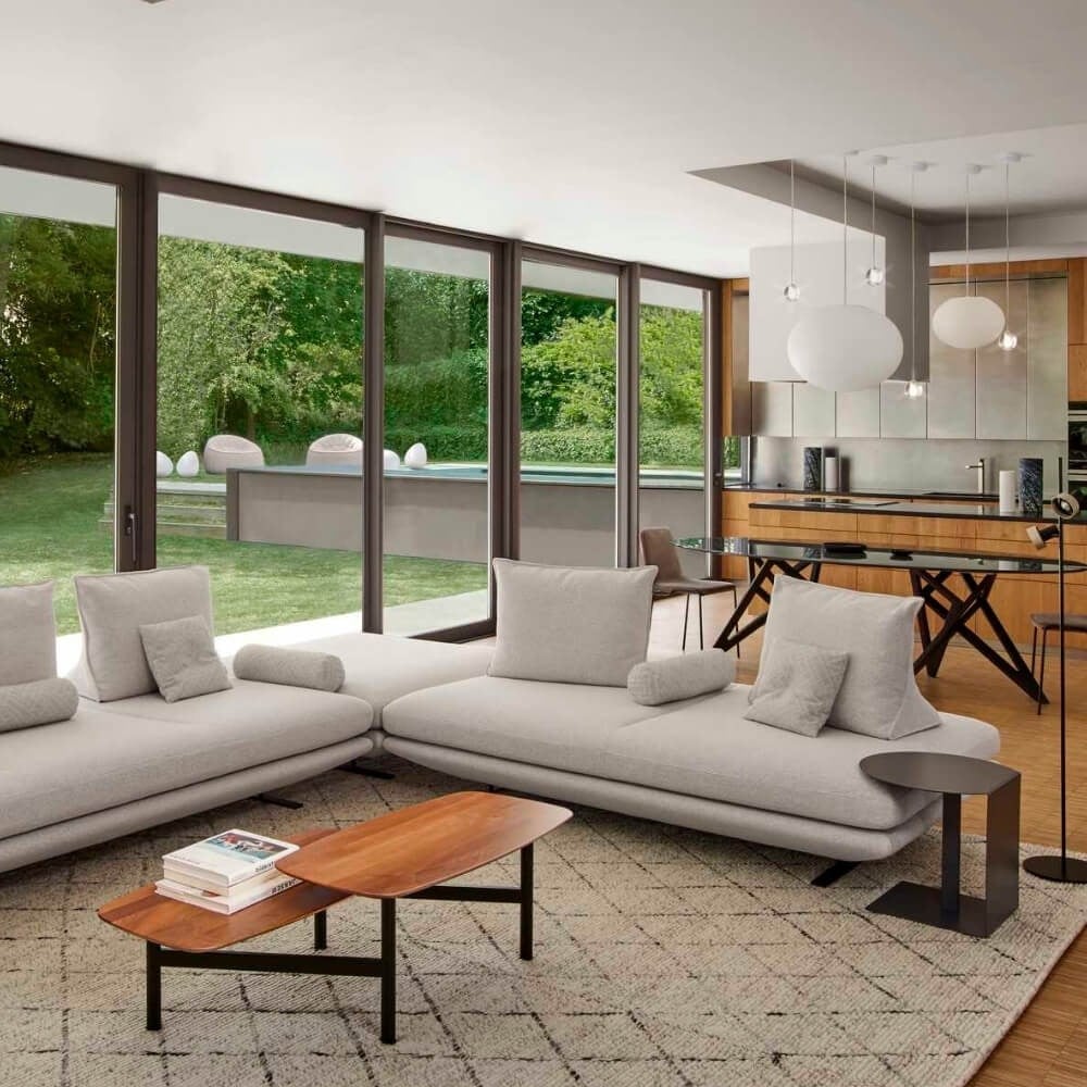 Prado Medium Kanepe-Kumaş Scan Beige -(Sırt ve Bolster Minder Dahil)-(Grade D)