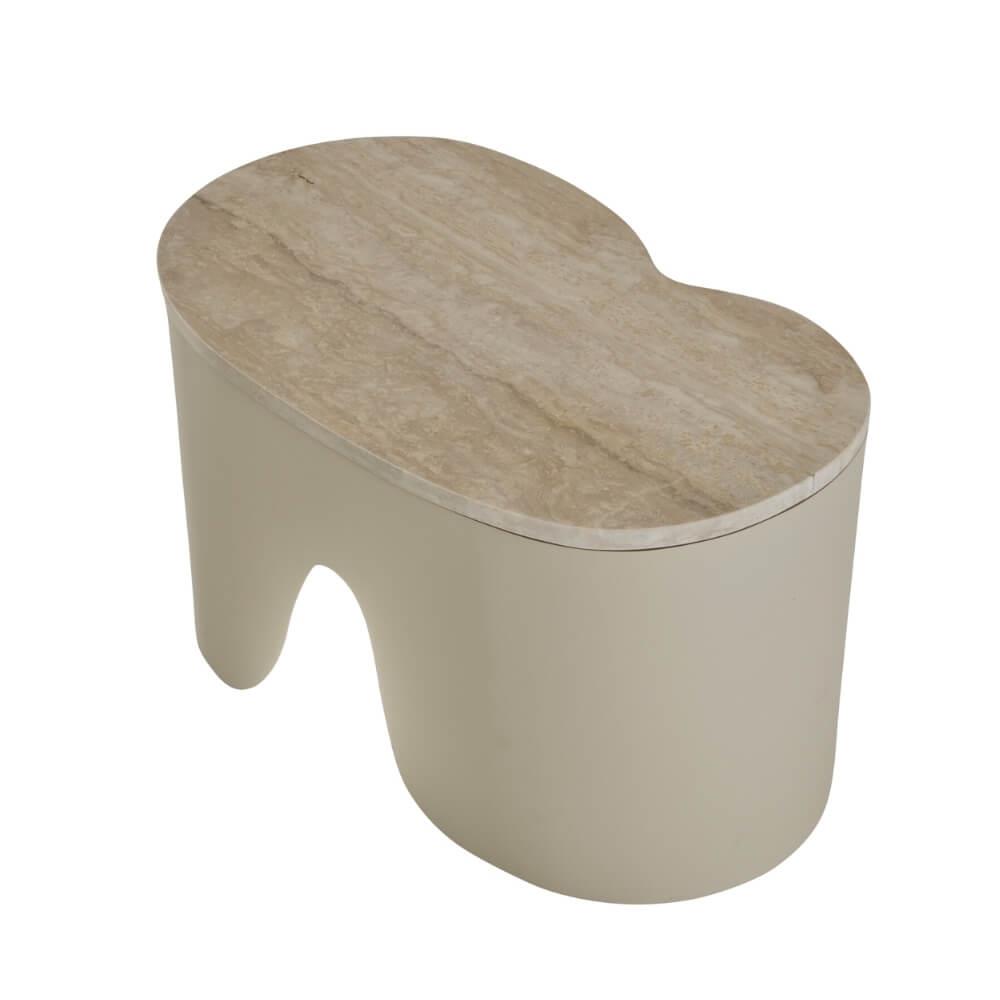 Pukka Small Orta Sehpa-Travevertine Top