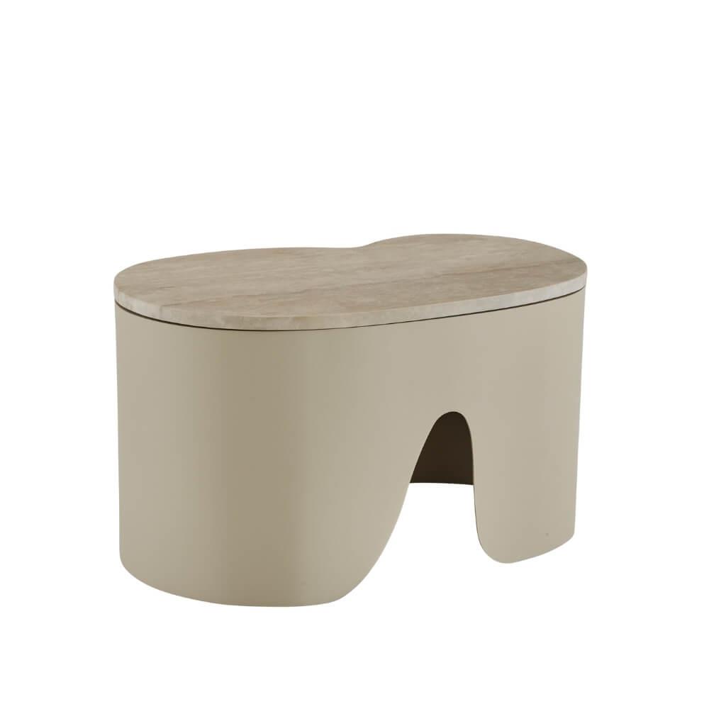 Pukka Small Orta Sehpa-Travevertine Top