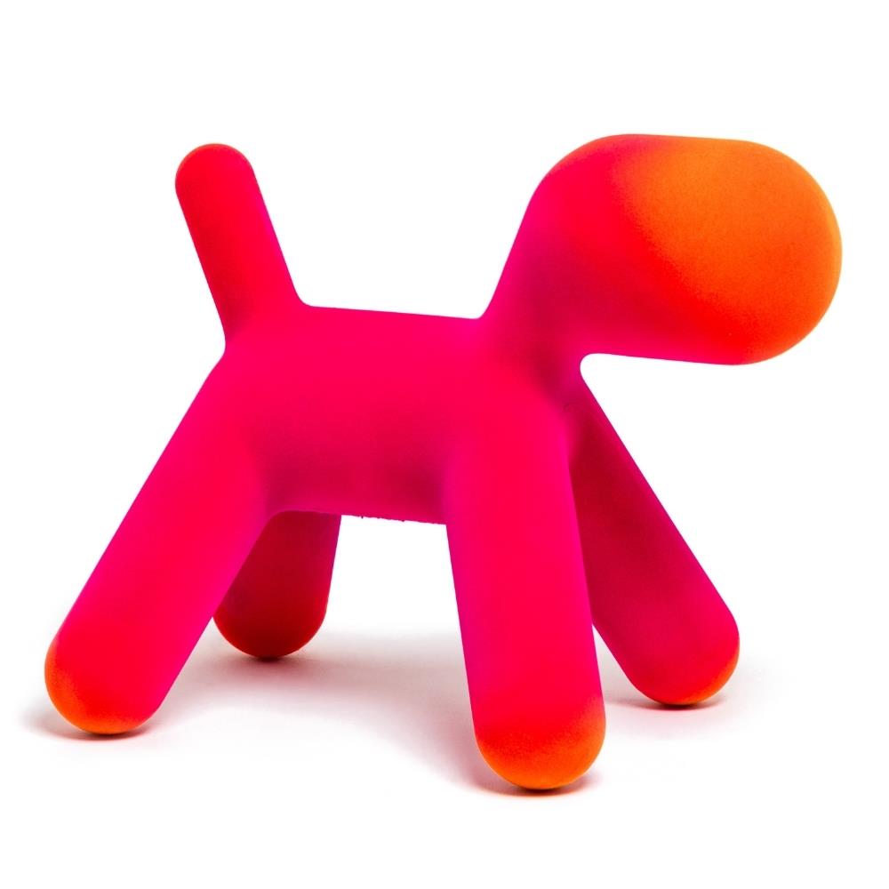 Puppy L Köpek Heykeli-Fuchsia/Orange (12) (İndoor)