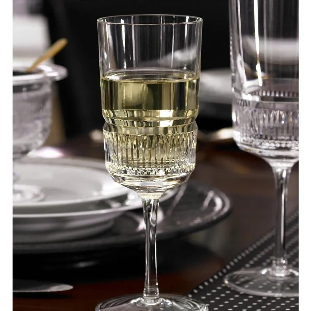 Broughton- Dekoratif Beyaz Şarap Bardağı