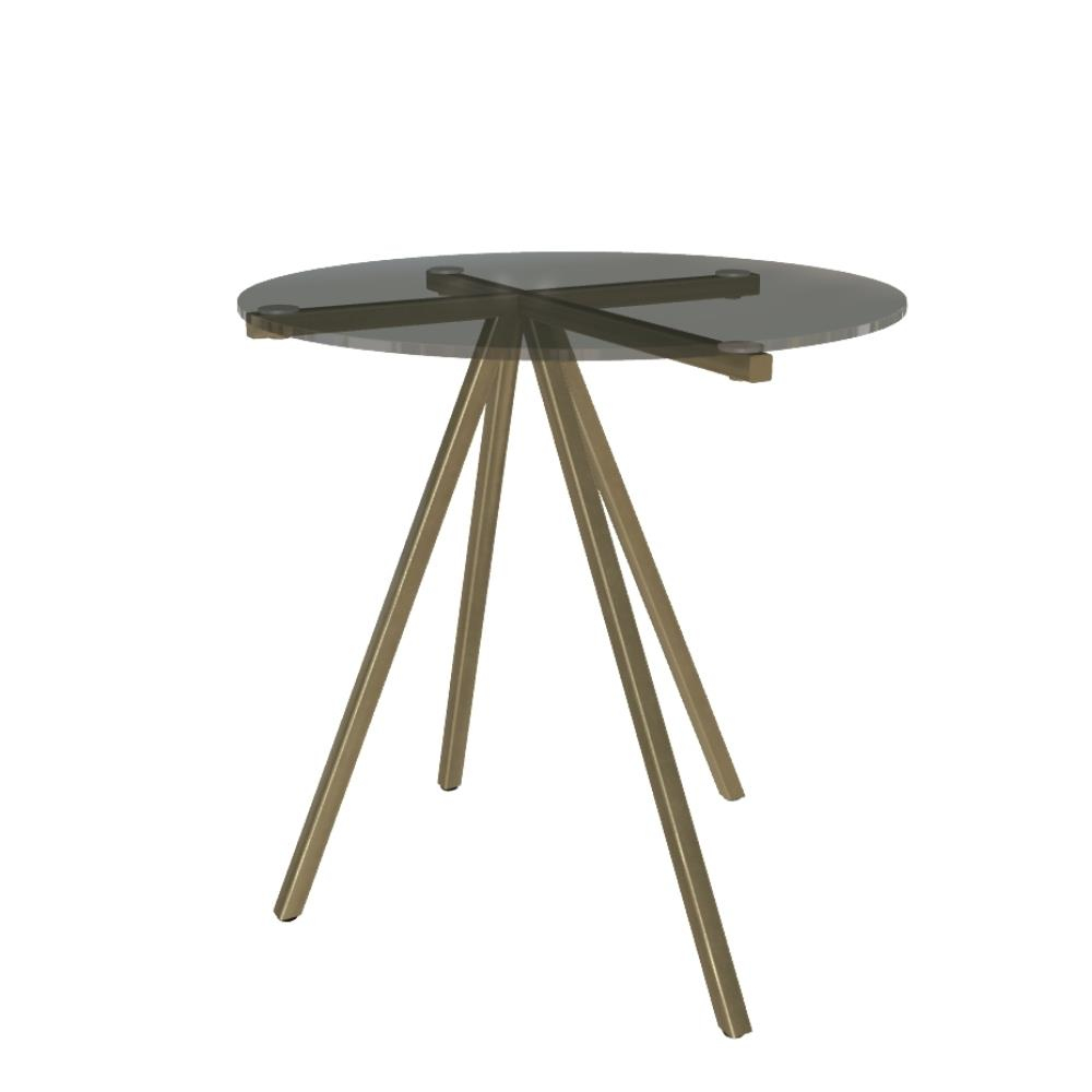 Ray Yan Sehpa-Frame Lacquered Gold (M325)-Top Transperent Bronze (C159)