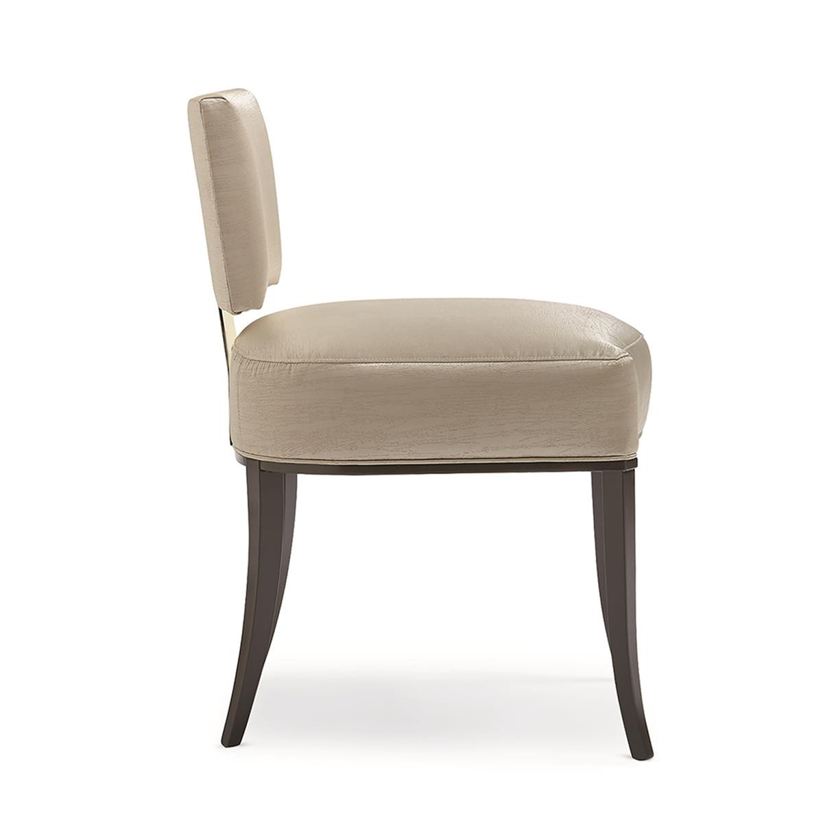 Reserved Seating Side Yemek Sandalyesi-Finish Seal Skin-Whisper of Gold