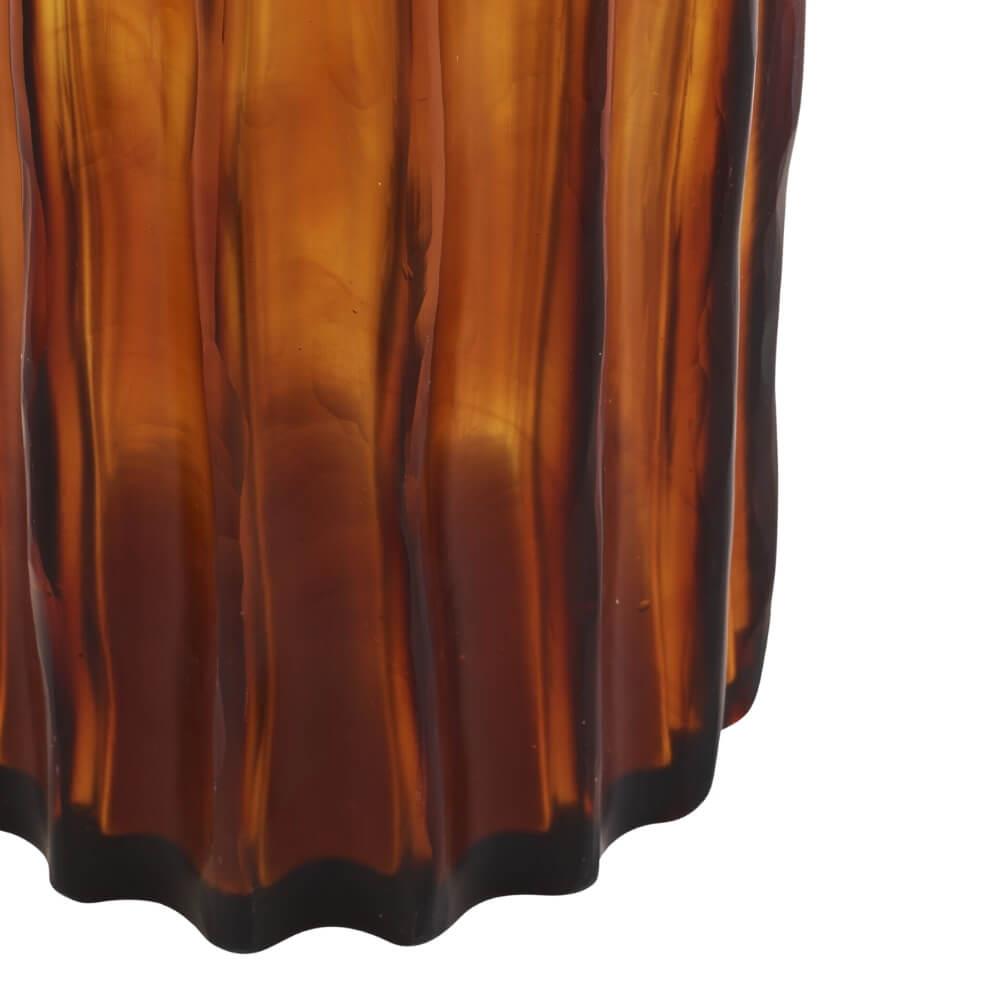 Ribbed Large Vazo - Ambar
