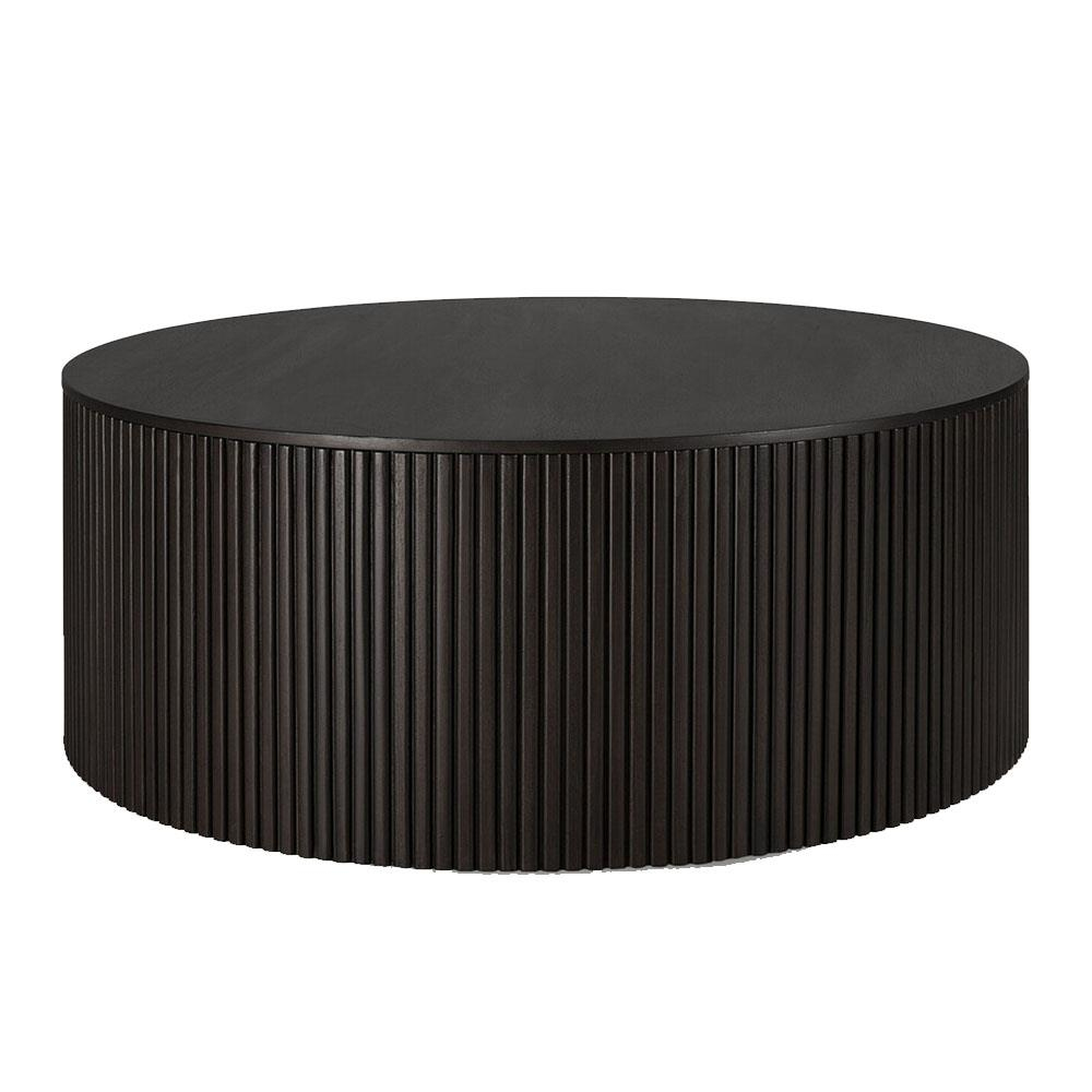 Roller Max Yuvarlak Mahogany Orta Sehpa-Dark Brown