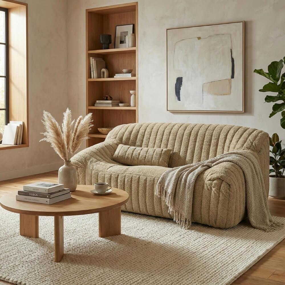 Sandra Medium Kanepe-Scan Beige 1116 (Grade C)