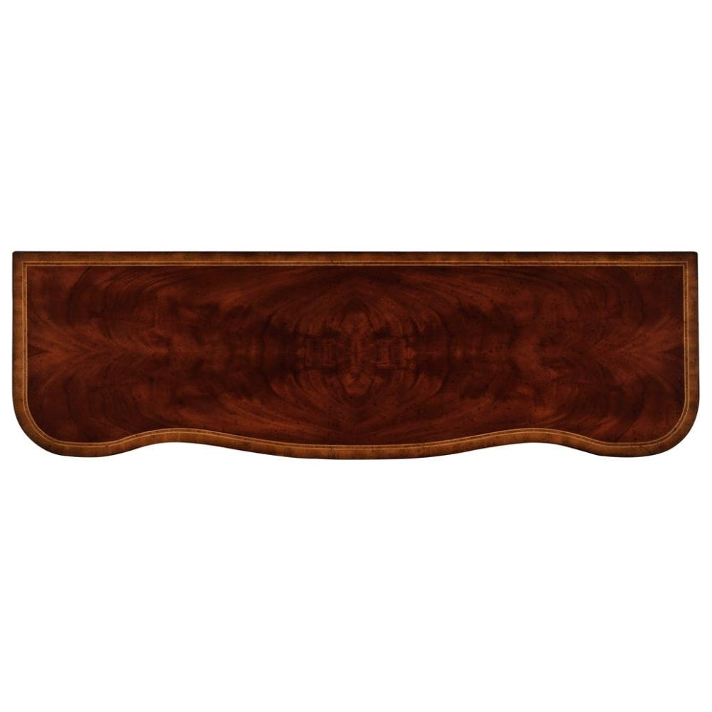 Serpentine Jonathan Charles Serpentine Mahogany KonsolKonsol