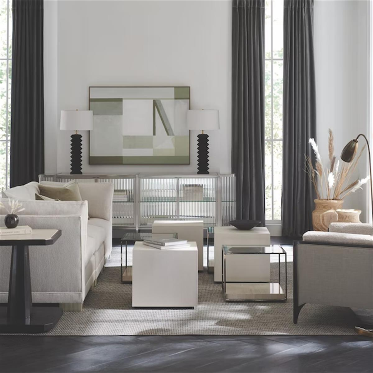 Solid Ground Yan Sehpa-Finish Almost Black