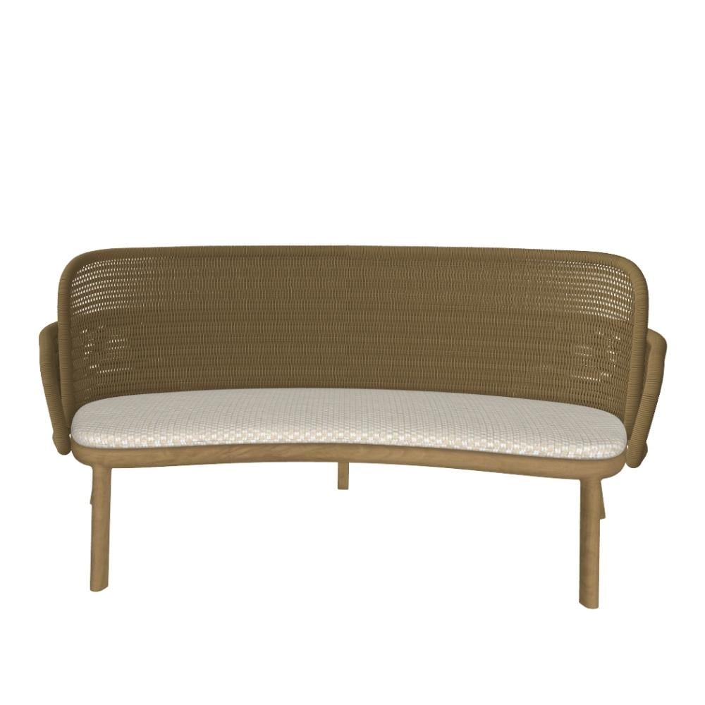 Suro Teak Üçlü Bank - Weave Hemp - Minder Sırt ve Oturum Minderi Naram Warm Cotton F kategori