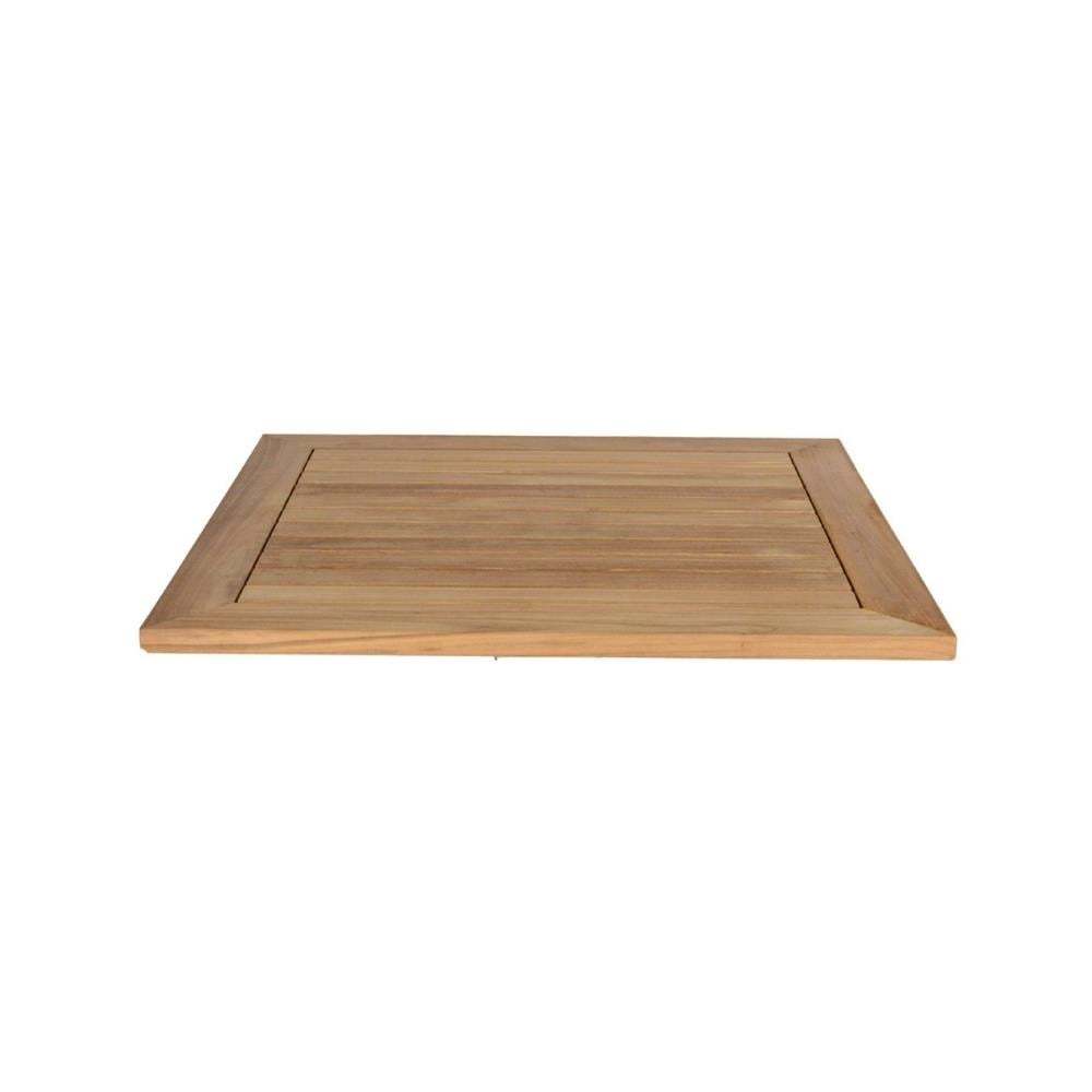 Teak 90 cm Kare Masa Tablası