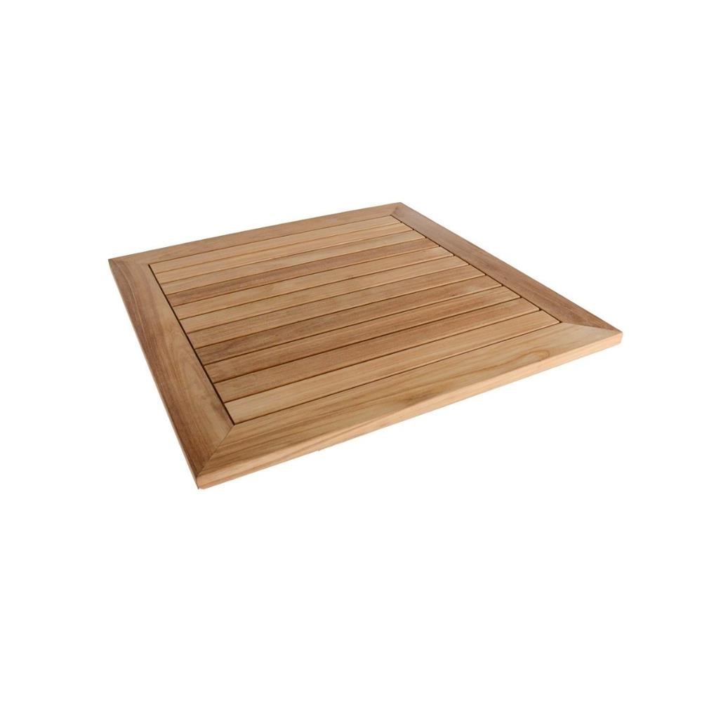 Teak 90 cm Kare Masa Tablası