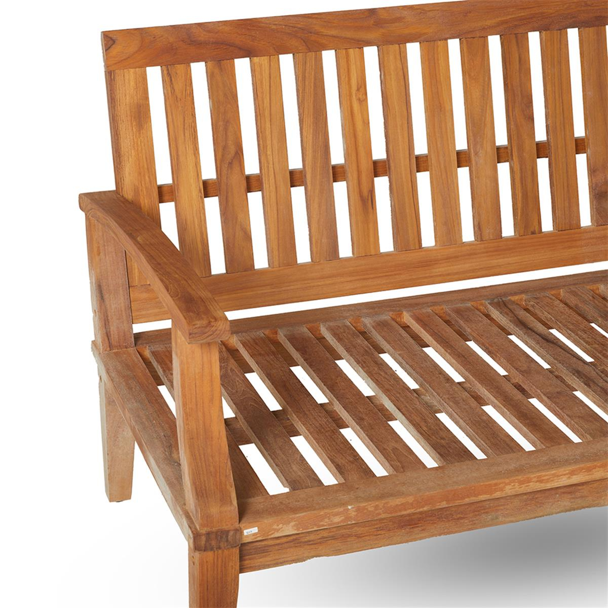 Teak Yağlı Üçlü Kanepe