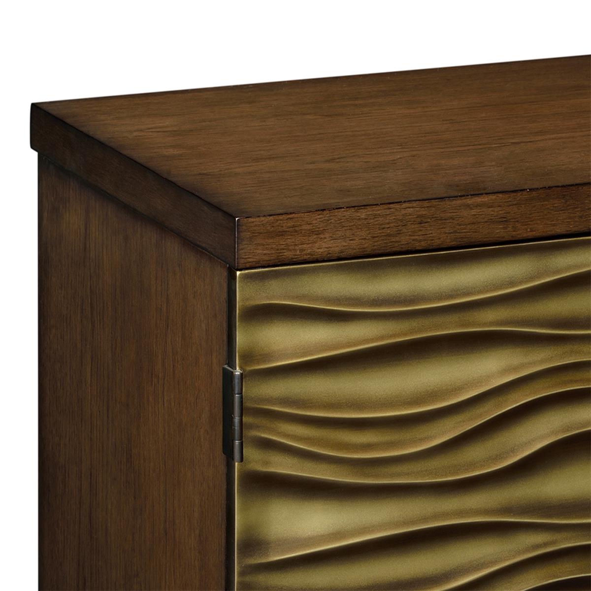 Textured Chestnut Storage Büfe