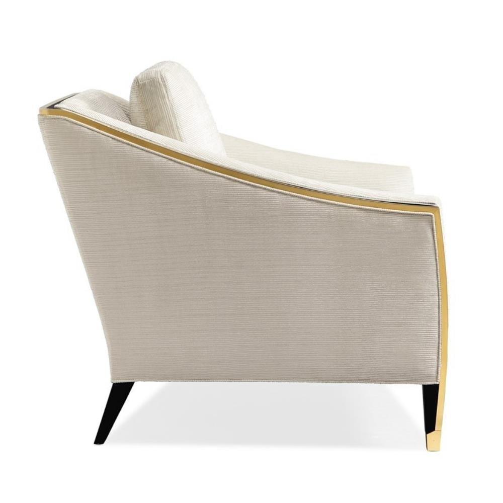 The Couturier Tekli Koltuk-Finish Laque Noire-Signature Brass