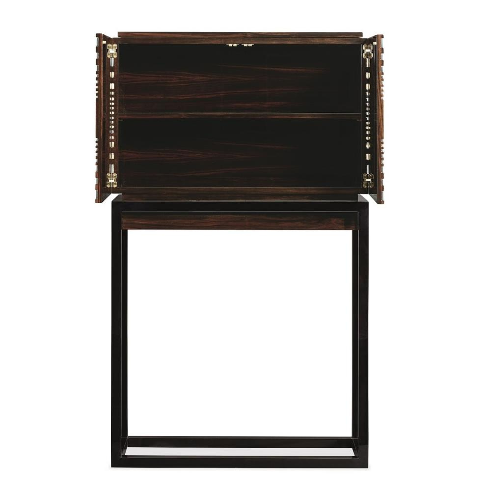 The Divergent Yüksek Konsol-Finish Natural Ebony-Urban Black-French Brass