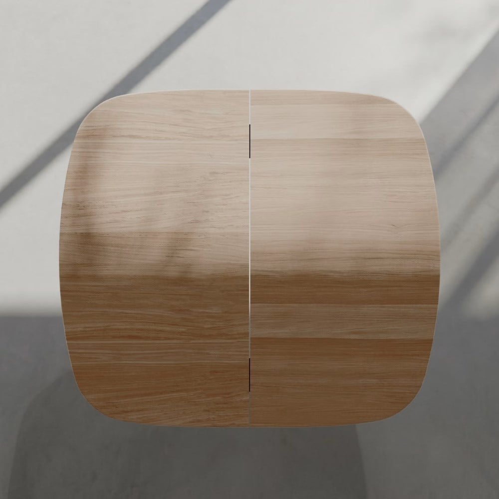 Tilos Orta Sehpa (120) -Aliminyum Ayak-Teak Tabla