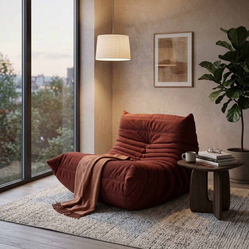 Togo Tekli Koltuk-Kumaş Alcantara B Amaretto (Y335)-(Grade S)