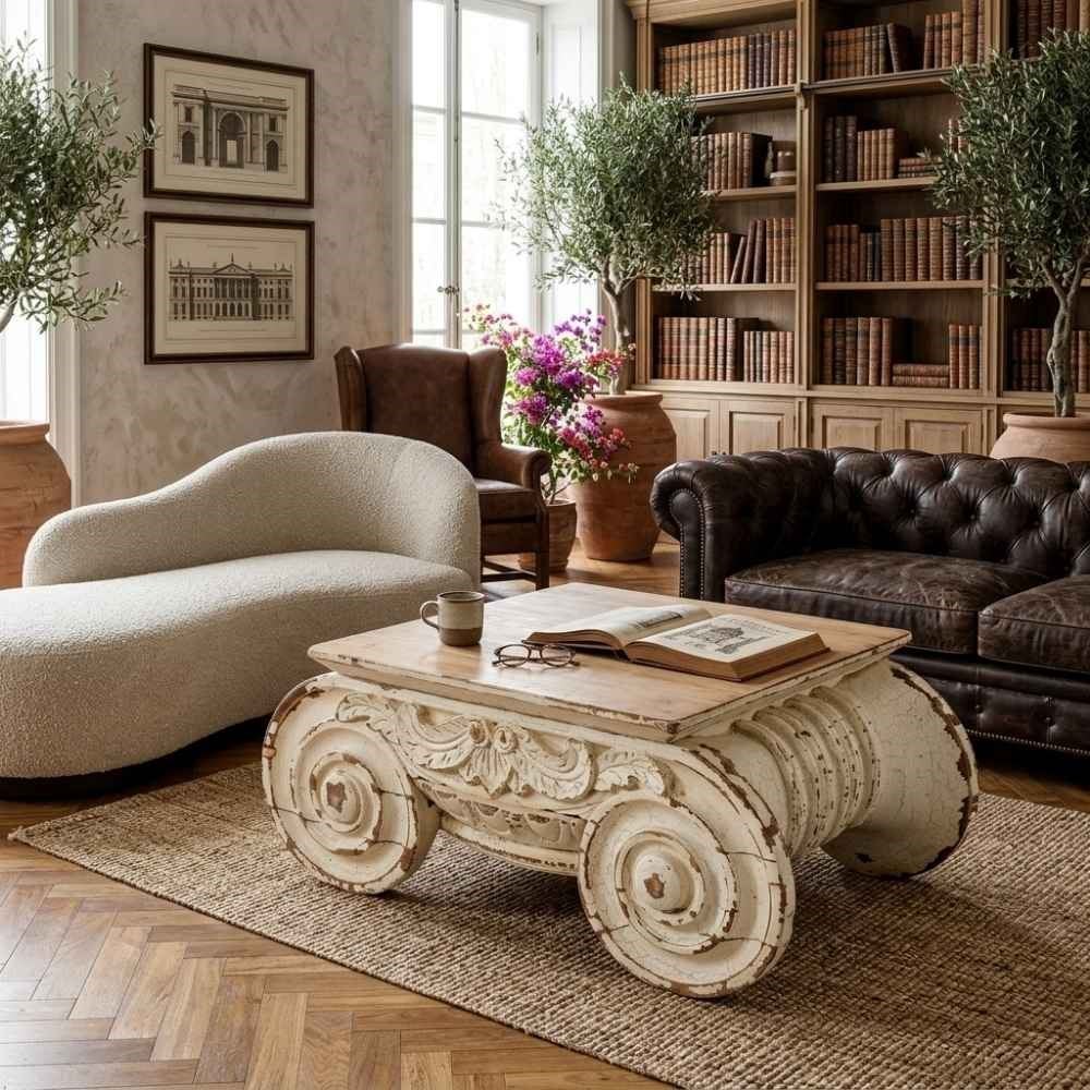 Van Thiel Ionic White Orta Sehpa