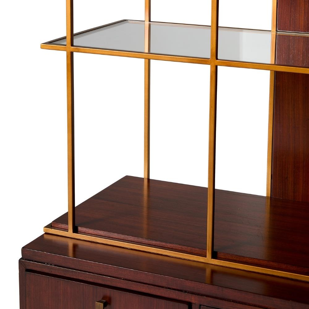 Vandyke Çekmeceli, Kapaklı, Raflı Büfe 183x51x183h